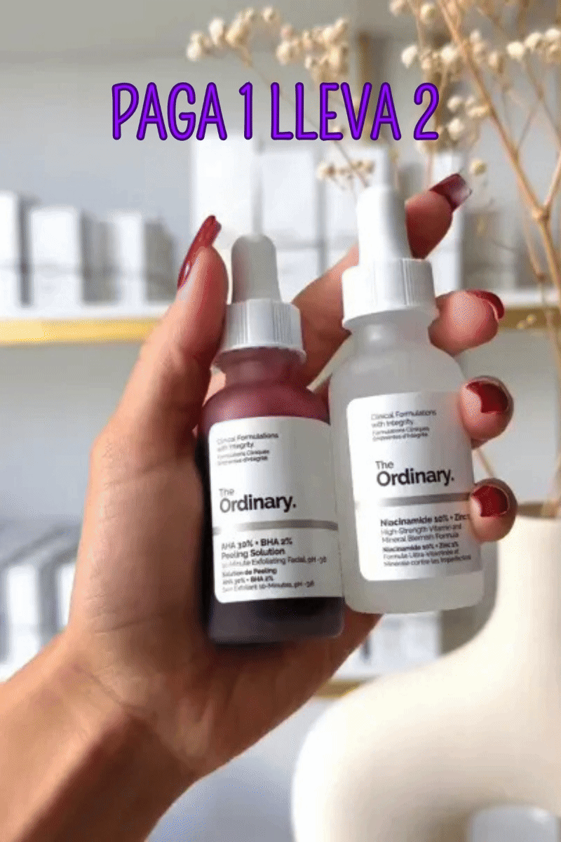 Peeling The Ordinary 2x1, Hidratación y Limpieza Facial