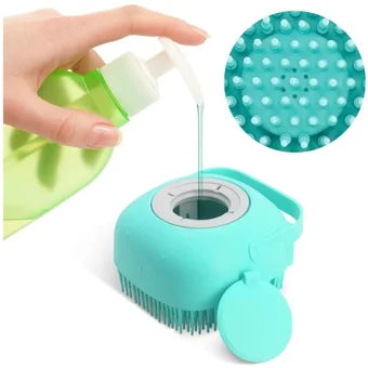 Cepillo con dispensador de jabón para Mascotas