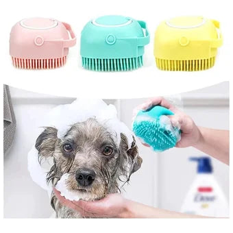 Cepillo con dispensador de jabón para Mascotas