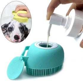 Cepillo con dispensador de jabón para Mascotas
