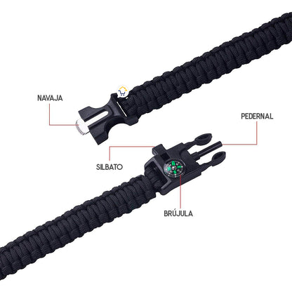Combo Pulseras Supervivencia Paracord paga 1 y lleva 3!