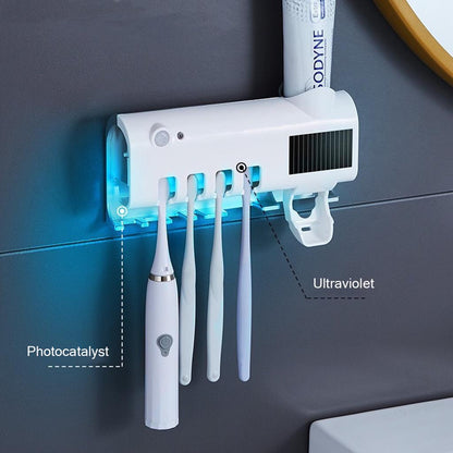 Porta cepillo esterilizador UV recargable