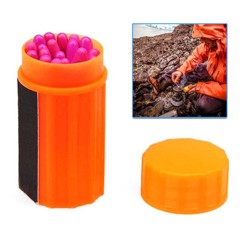 Fósforos Impermeables para camping, senderismo y emergencias