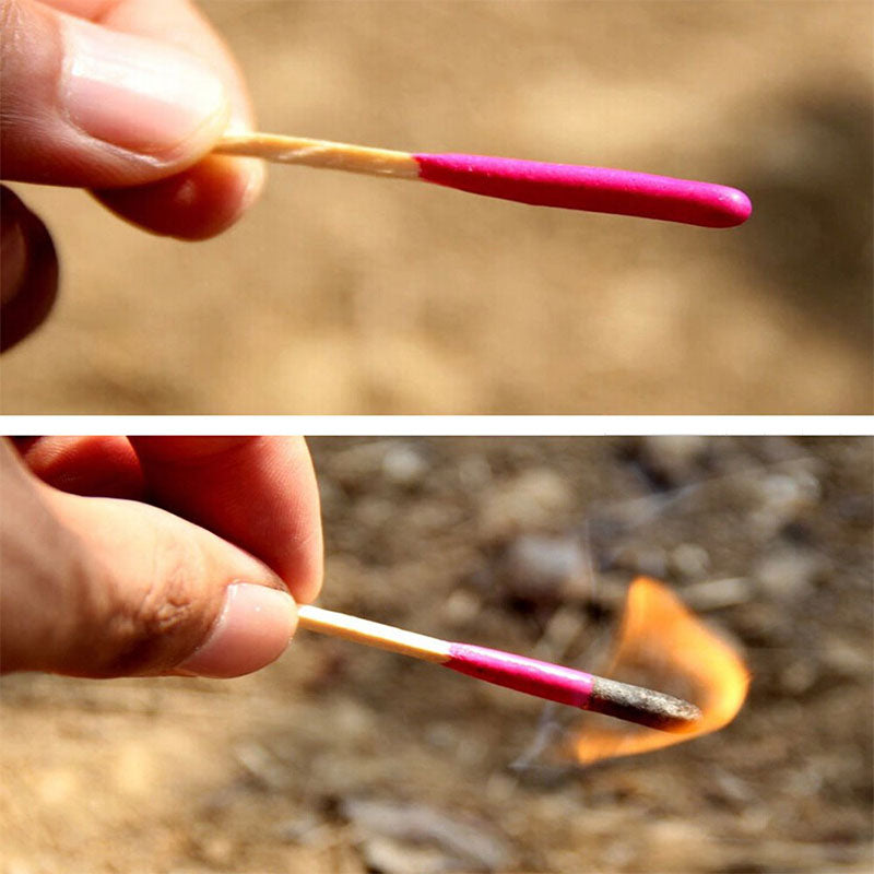 Fósforos Impermeables para camping, senderismo y emergencias