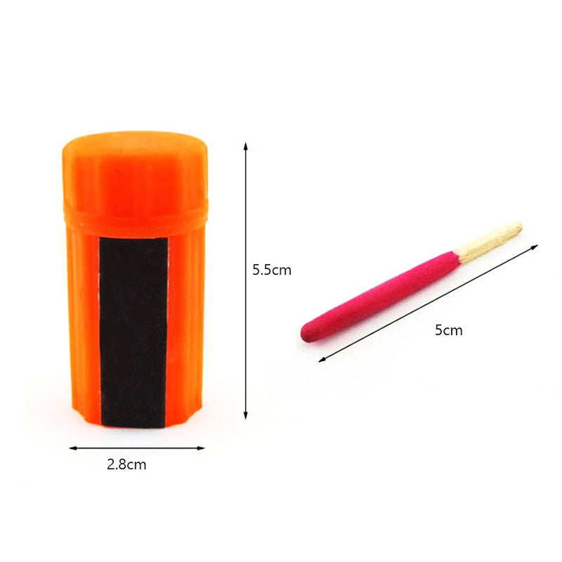 Fósforos Impermeables para camping, senderismo y emergencias