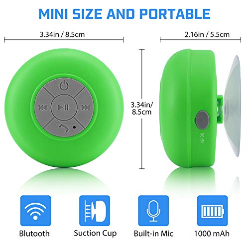 Parlante alta voz bluetooth para ducha